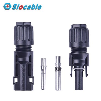 Slocable 1000V 1500V Waterproof IP68 Solar PV Connector for 14awg/12awg/10awg/8awg Cable