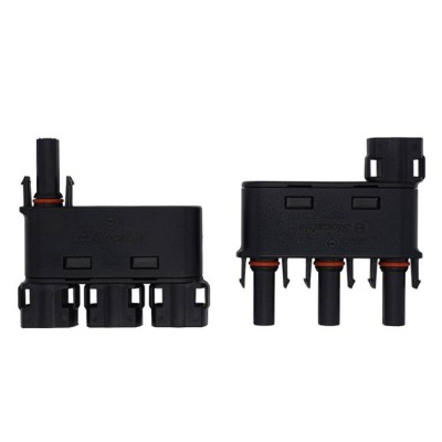 IP68 3 in 1 PV Solar Connectors Branch Connector for Extension Cables